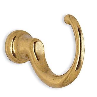 Smedbo B232 1 3/8 in. Loop Wardrobe Hook in Polished Brass from the Classic Collection